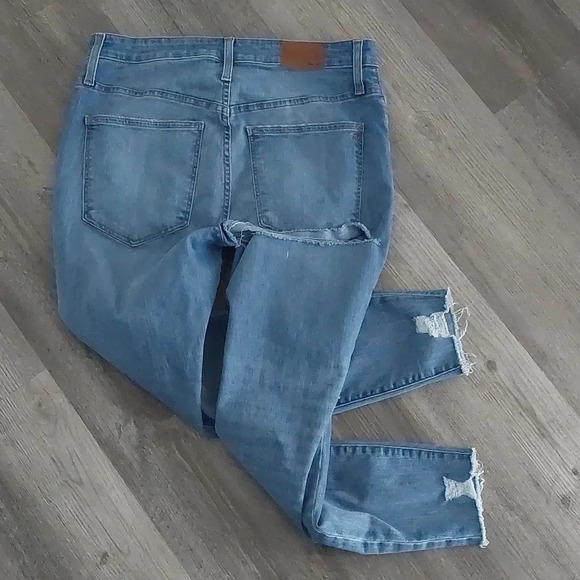 MADEWELL CURVY HIGH RISE SKINNY JEANS SOFT STRETCHY SZ 33 flawed - Picture 5 of 8